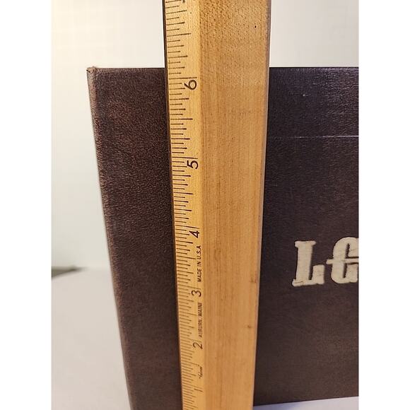 Vintage Unused Brown & Gold Ring Binder Ledger Book - Picture 3 of 9